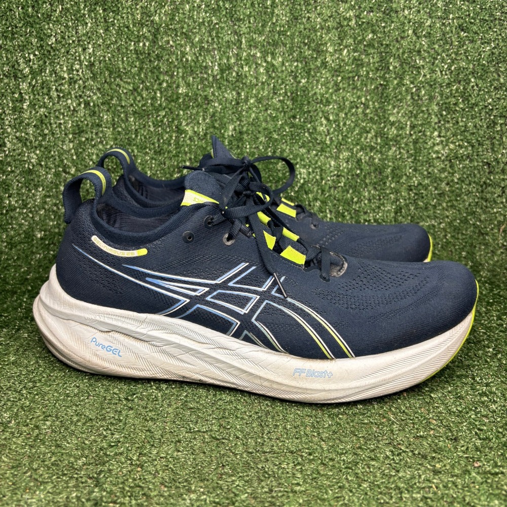 ASICS Gel-Nimbus 26 Cushion Running Sneaker Navy Blue Mens Sz 11.5 4E Extra Wide